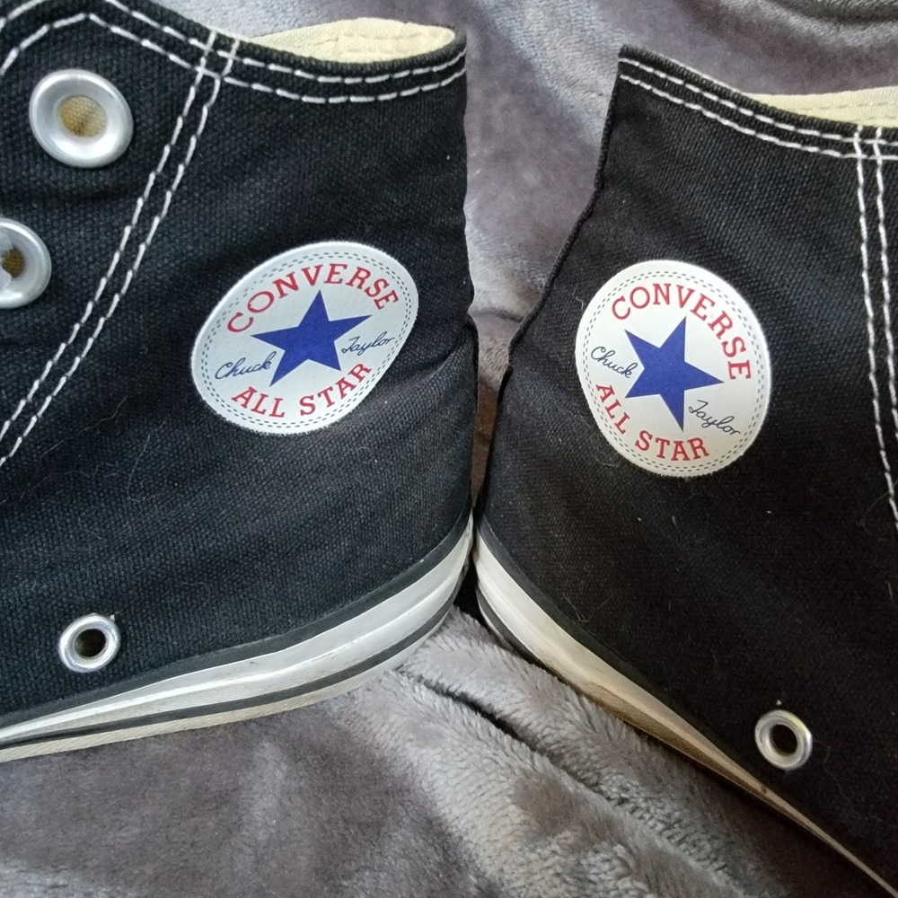 Converse Chuck Taylor All Star High Top Unisex 6 Women 4 Men Black Good Canvas - Picture 5 of 14